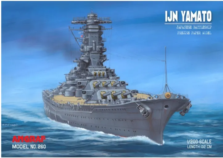 Papierový model - Japonská bojová loď IJN Yamato