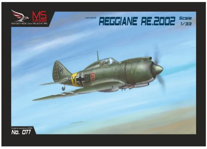 Papierový model - Reggiane Re.2002 Luftwaffe