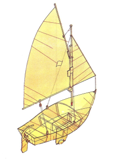 Papierový model Športová plachetnica Mistral