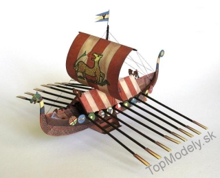 Papierový model Vikingská loď Drakkar