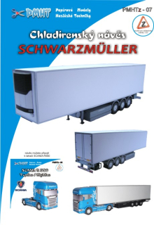Papierový model - Chladiarenský náves Schwarzmuller