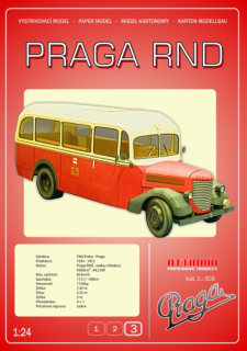 Papierový model - Praga RND Bus