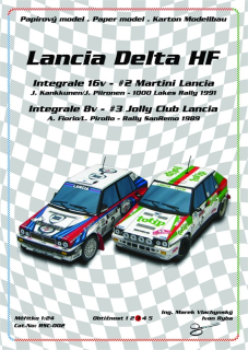 Papierový model - Lancia Delta HF