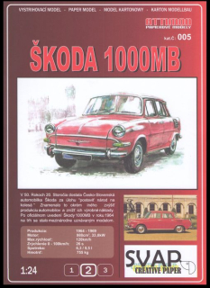 Papierový model - Škoda 1000MB