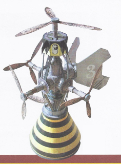 Papierový model Fantázia Julesa Verna - Vrtulník Osa