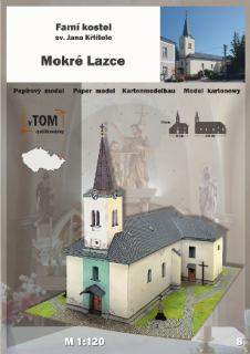 Papierový model - Kostol Mokré Lazce