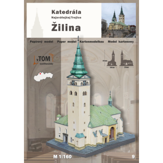 Papierový model - Katedrála Najsvätejšej Trojice Žilina