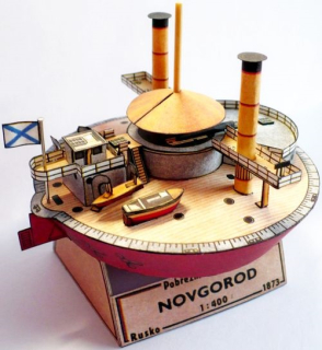 Papierový model Pobrežná bojová loď NOVGOROD 1873
