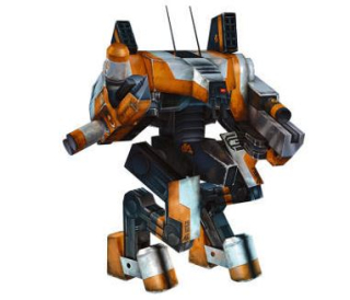 Papierový model Bojový Mech D9