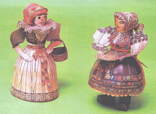 Papierový model Dievčatá z Hané a Kyjovska