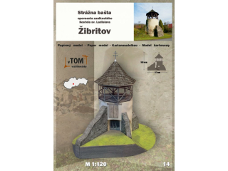 Papierový model - Strážna bašta - Žibritov