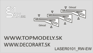 Laserom rezaný doplnok - Stierače Karosa RW