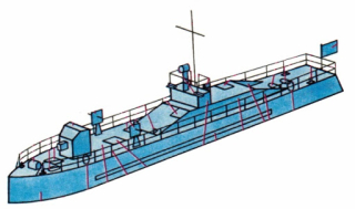 Papierový model Amurský delový čln Pika