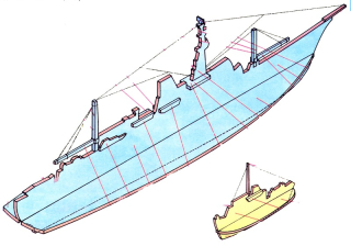 Papierový model Výskumná loď a remorkér
