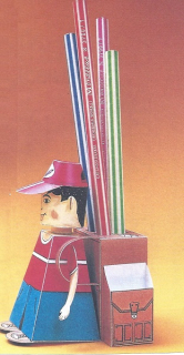 Papierový model Panáček Pastelka