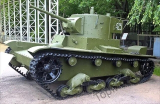 Papierový model Sovietsky ľahký tank T-26 C