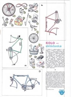 Papierový model Bicykel