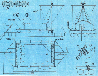 Papierový model Plťová loď Inkov