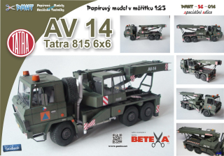 Papierový model - Tatra 815  6x6  AV 14 vojenská