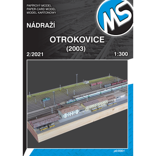Papierový model Železničná stanica Otrokovice v r. 2003