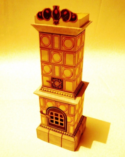 Papierový model Izbová kachľová pec