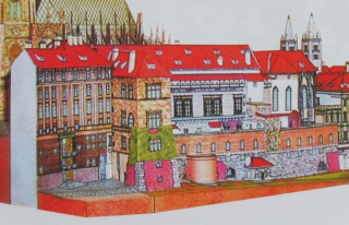 Papierový model Pražský hrad - starý kráľovský palác