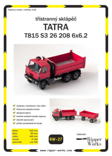 Papierový model - Trojstranný sklápač - Tatra 815 S3