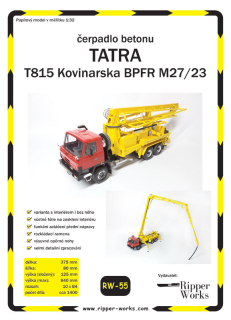 Papierový model - Tatra 815 Kovinarska BPFR M27/23