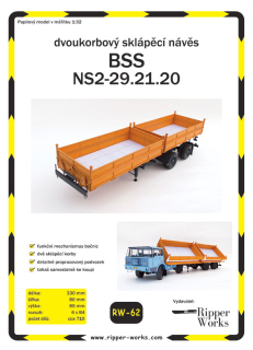 Papierový model - Dvojkorbový sklápací náves - BSS NS2-29.21.20.