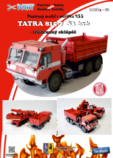 Papierový model - Tatra 815-7 6x6 S3 trojstranný sklápač