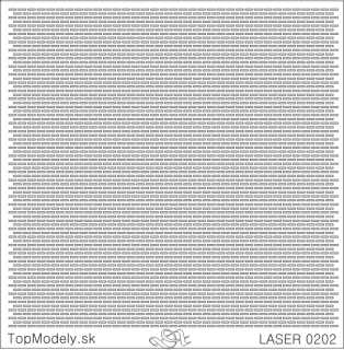Laserom rezaný doplnok - Mriežka 10x10cm